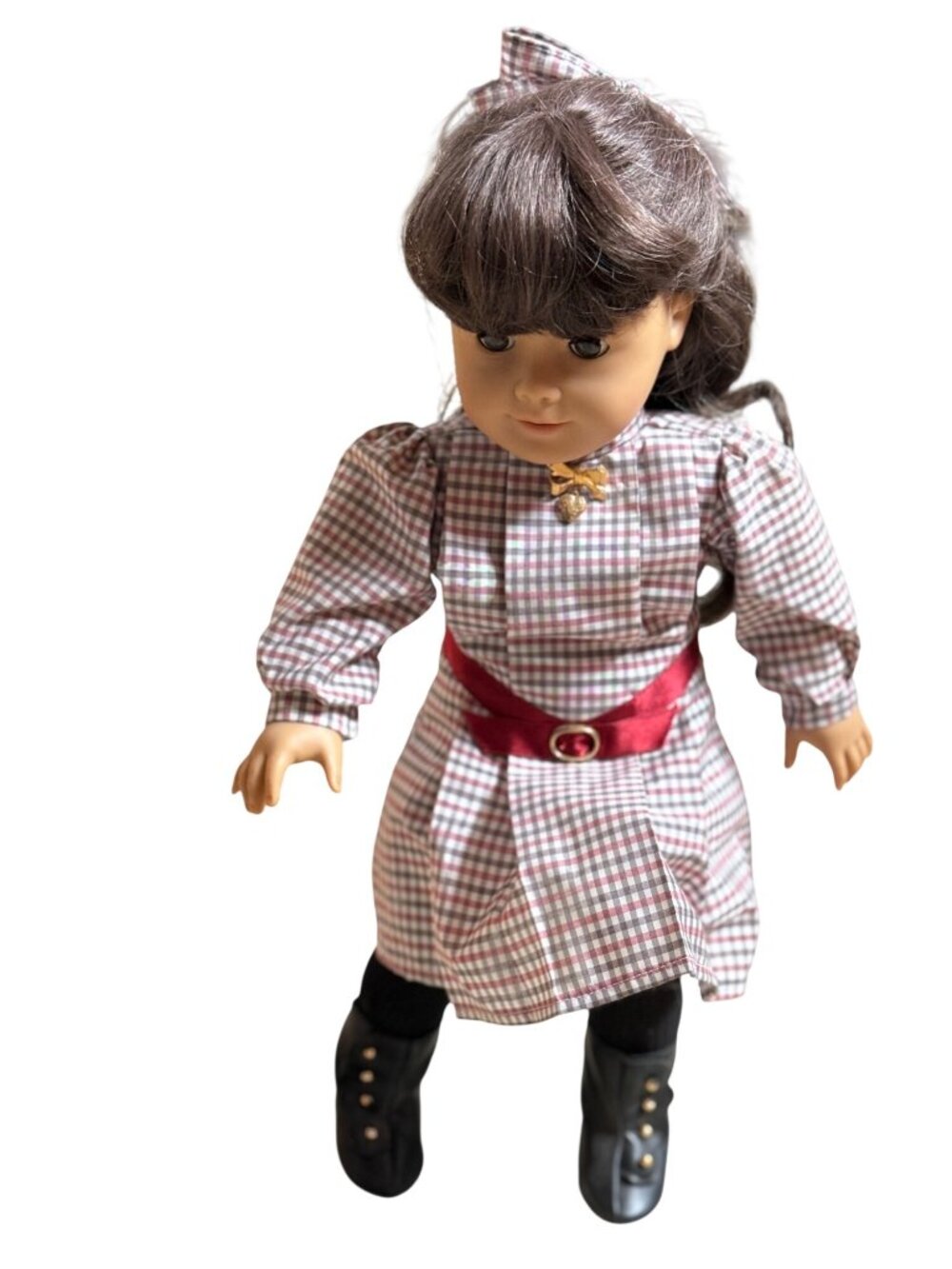Pleasant Company American Girl Samantha Doll Brunette VTG 90s Meet Dress Outfit